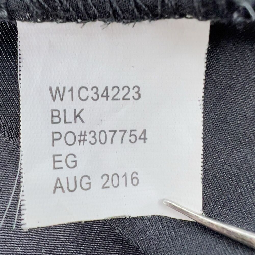 Band of Gypsies Womens L Slip Dress Midi Dress Black Fringe Lace Trim Satin Feel - Picture 7 of 9